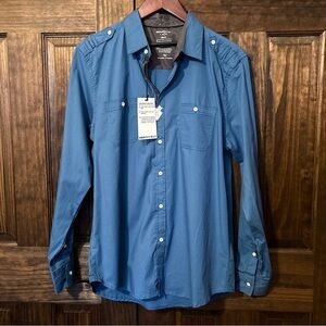 Paper Denim & Cloth Teal Button-Down Shirt​